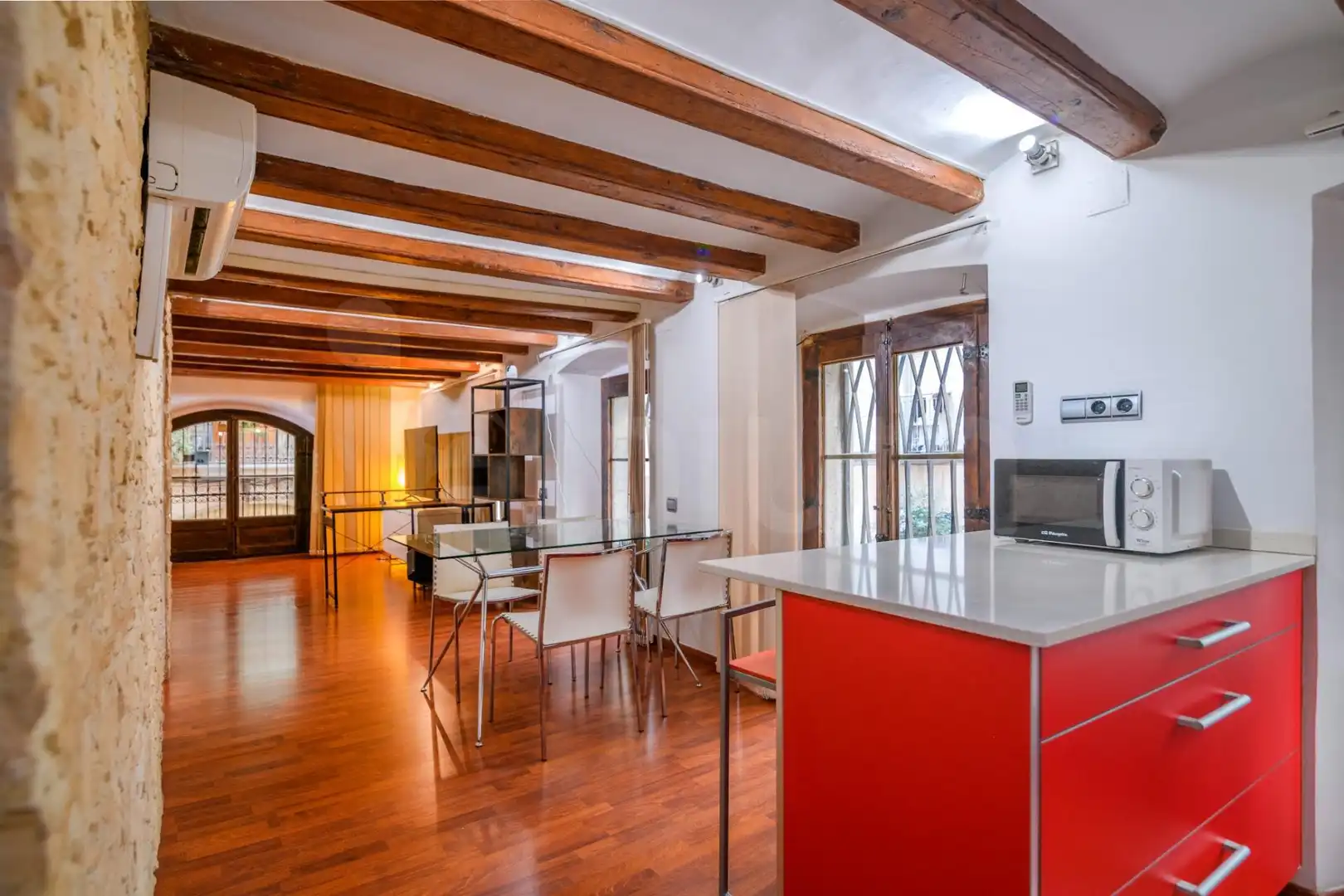 Cocina de Piso en venta en Barcelona con Aire acondicionado y Parquet