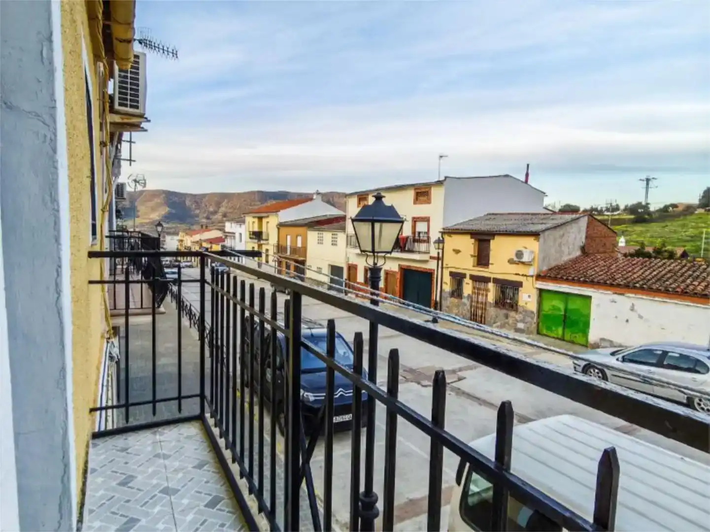 Vista exterior de Piso en venta en Logrosán con Trastero, Amueblado y Balcón