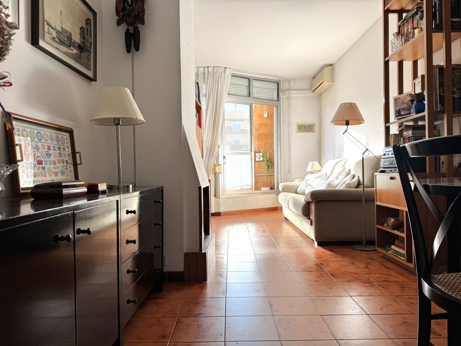 Sala d'estar de Pis en venda en  Barcelona Capital amb Calefacció i Traster