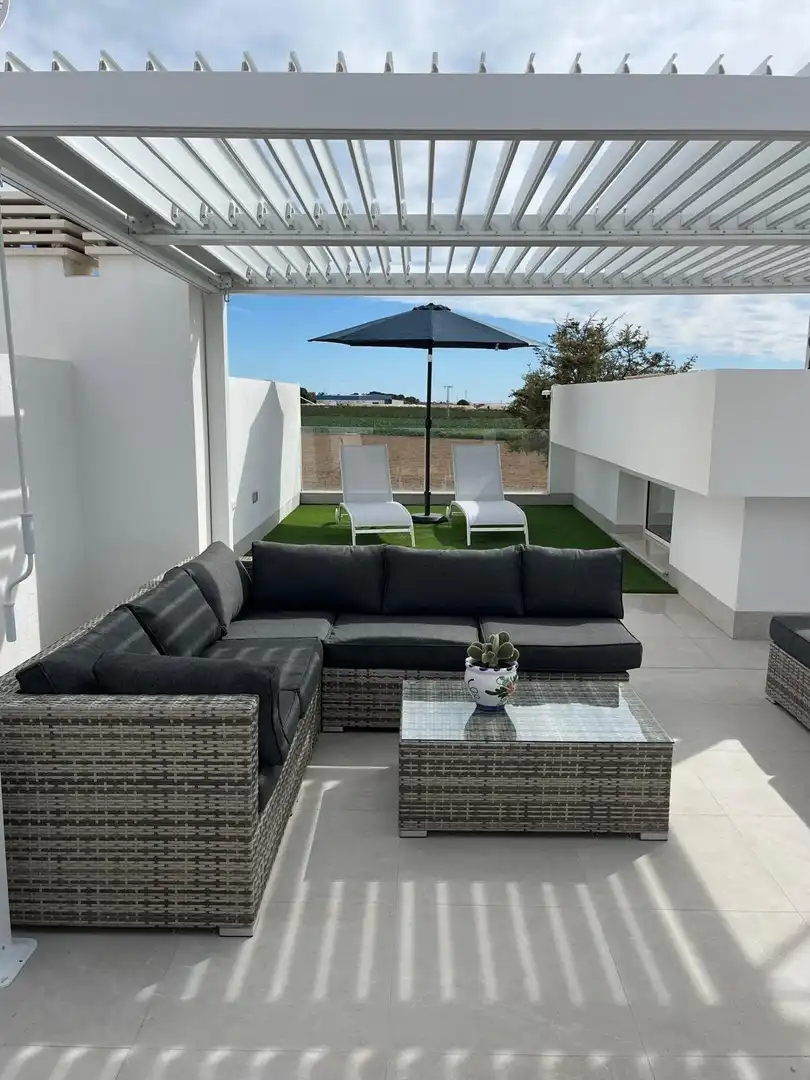 Terraza de Casa o chalet en venta en Torre-Pacheco con Calefacción, Jardín privado y Piscina