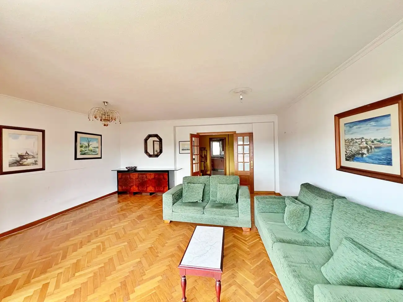 Sala de estar de Dúplex en venta en Lugo con Calefacción, Jardín privado y Parquet