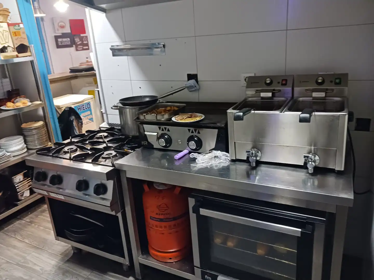 Cocina de Local en traspaso en Ciudad Real con Aire acondicionado, Terraza y Amueblado