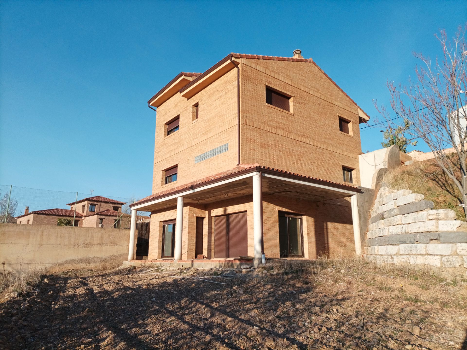Vista exterior de Casa o xalet en venda en Paniza amb Jardí privat i Traster