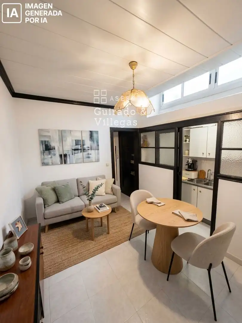 Sala de estar de Piso en venta en Barcelona con Terraza y Amueblado