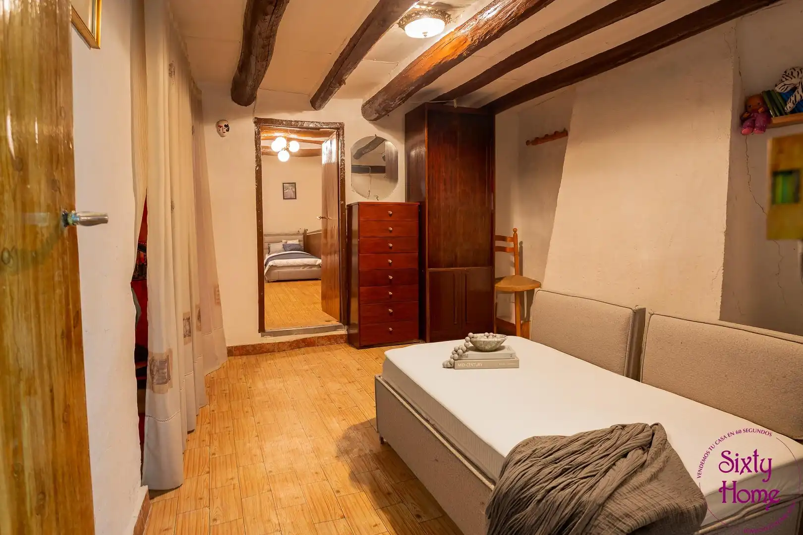 Bedroom of Houses for sale in Andorra (Teruel)  with Storage room, Furnished and Balcony
