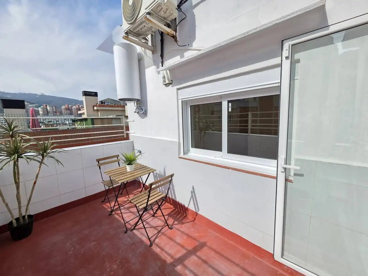 Terrasse von Dachboden zum Verkauf in Barcelona mit Klimaanlage, Heizung und Parkett