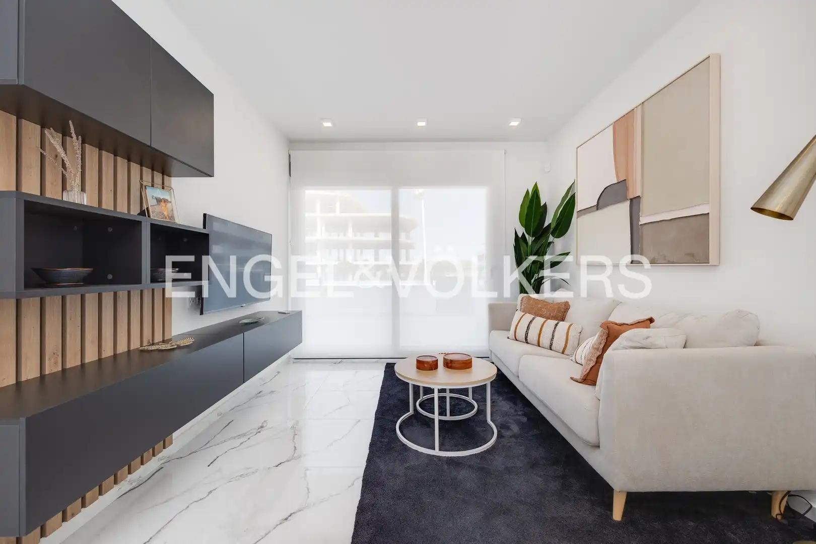 Living room of Flat for sale in Pilar de la Horadada  with Air Conditioner, Heating and Private garden