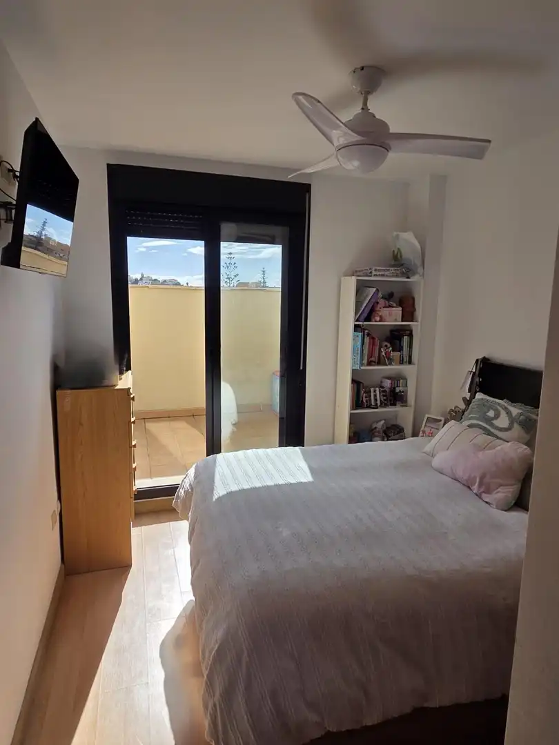 Schlafzimmer von Wohnung zum Verkauf in Málaga mit Klimaanlage, Terrasse und Möbliert