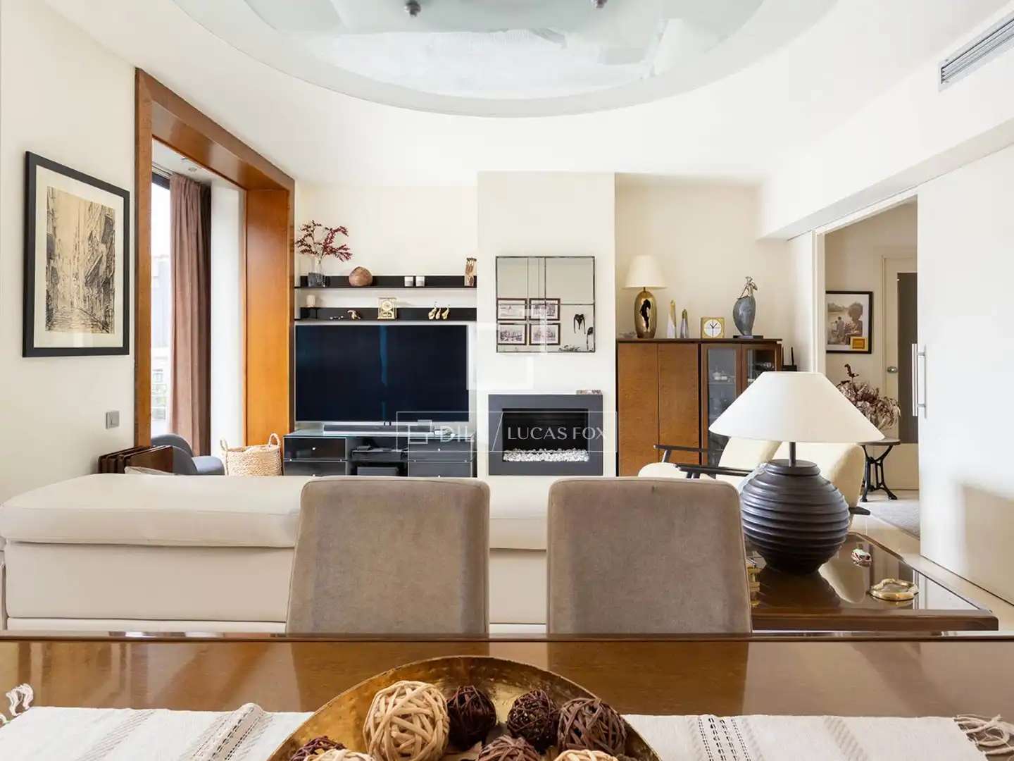 Sala d'estar de Àtic en venda en Barcelona amb Aire condicionat, Calefacció i Terrassa