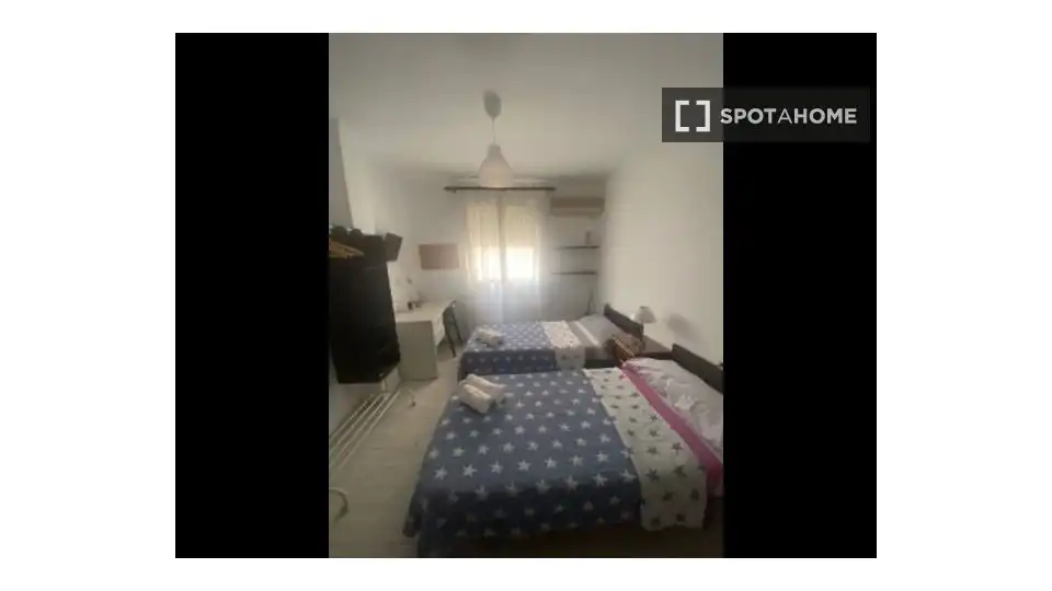 Habitación de Piso para compartir en Málaga con Aire acondicionado, Calefacción y Amueblado