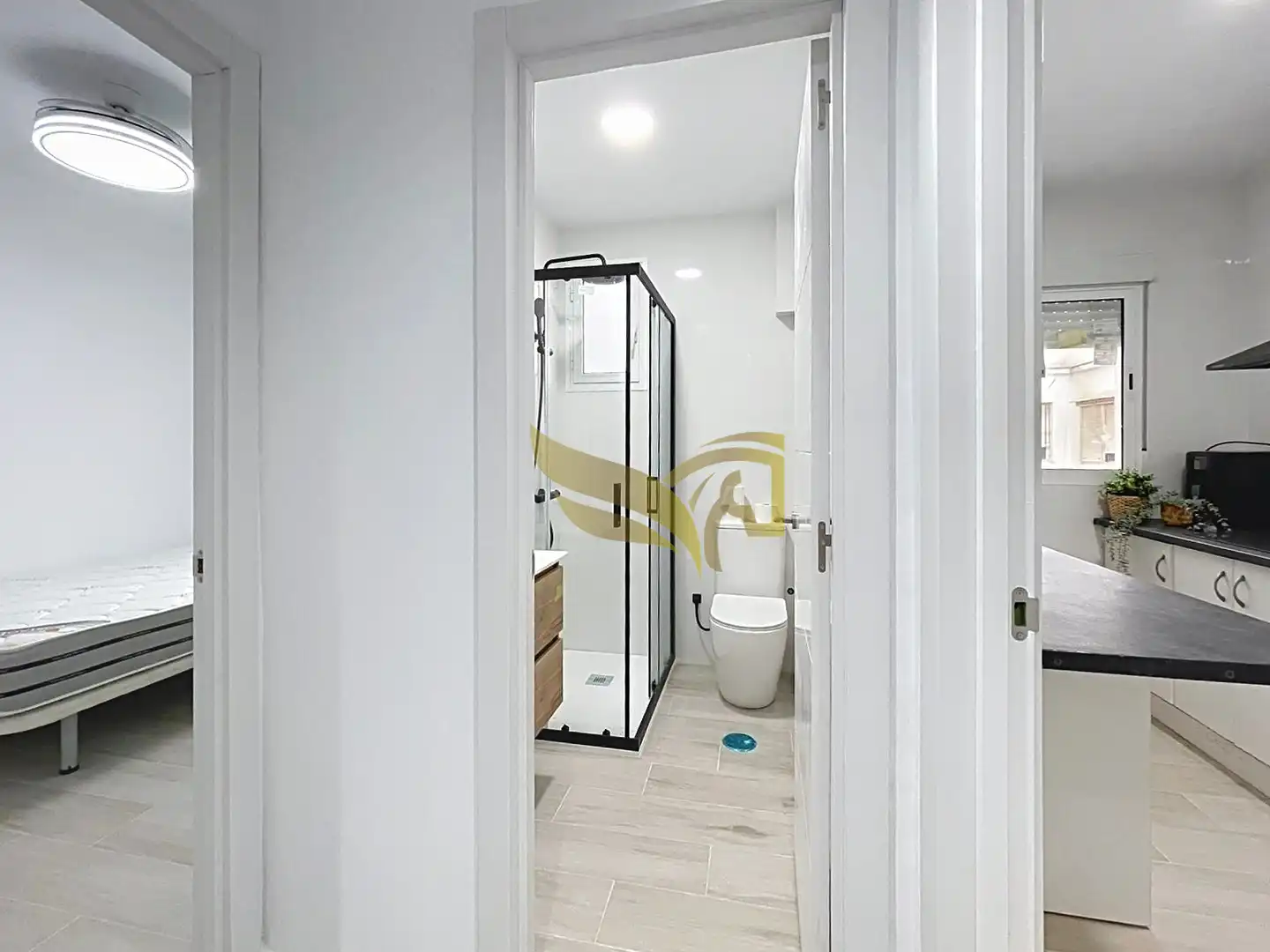Badezimmer von Wohnung zum Verkauf in Sevilla mit Heizung und Möbliert