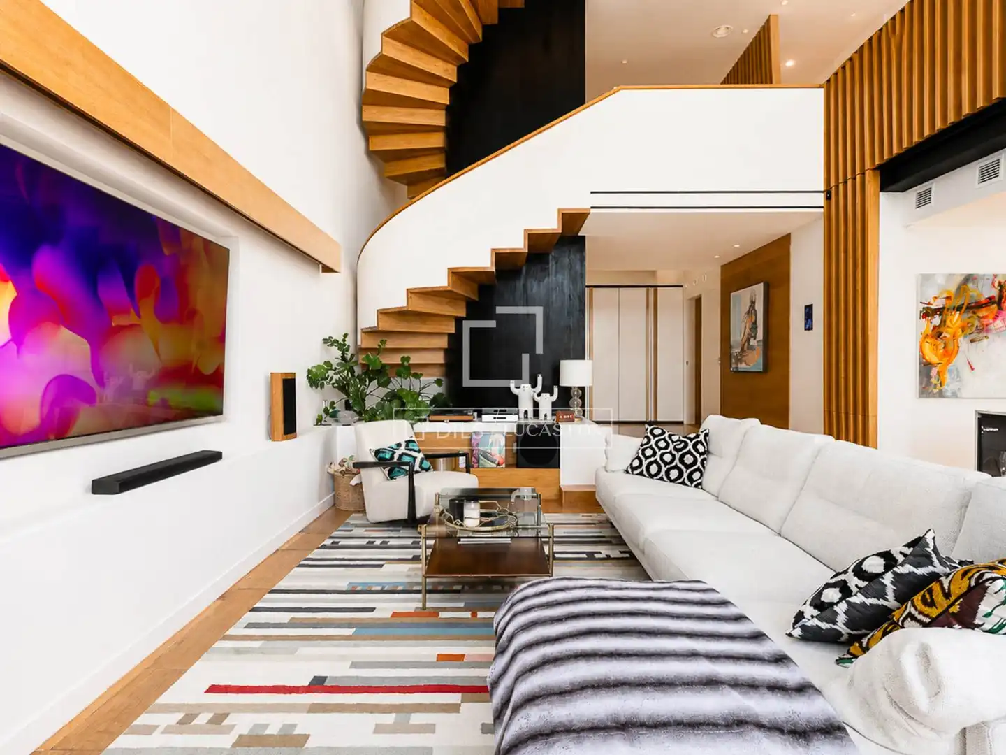 Sala d'estar de Casa o xalet en venda en Barcelona amb Aire condicionat, Jardí privat i Terrassa