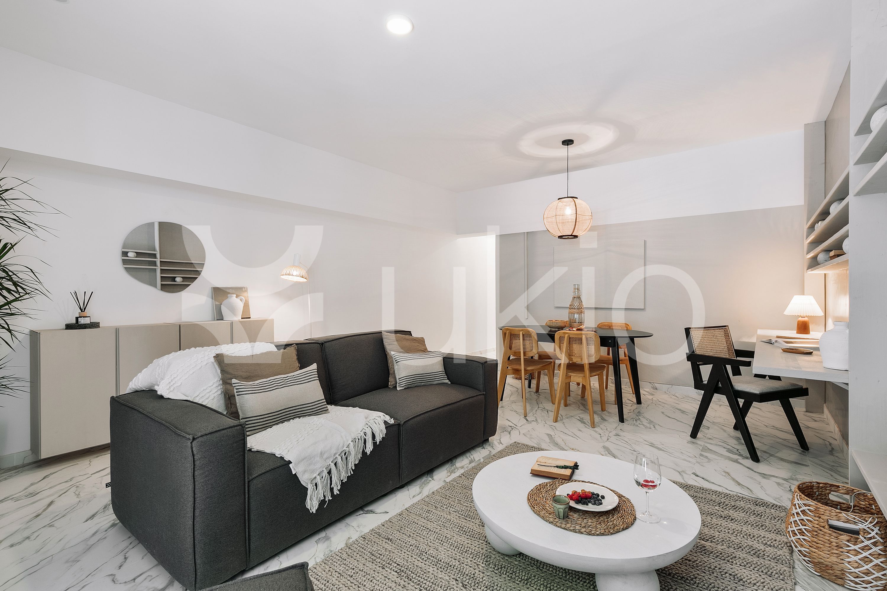 Living room of Apartment to rent in  Barcelona Capital  with Furnished, Oven and Washing machine