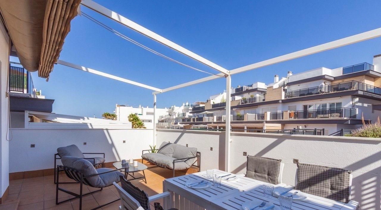 Terraza de Apartamento de alquiler en Santa Pola con Calefacción, Jardín privado y Terraza