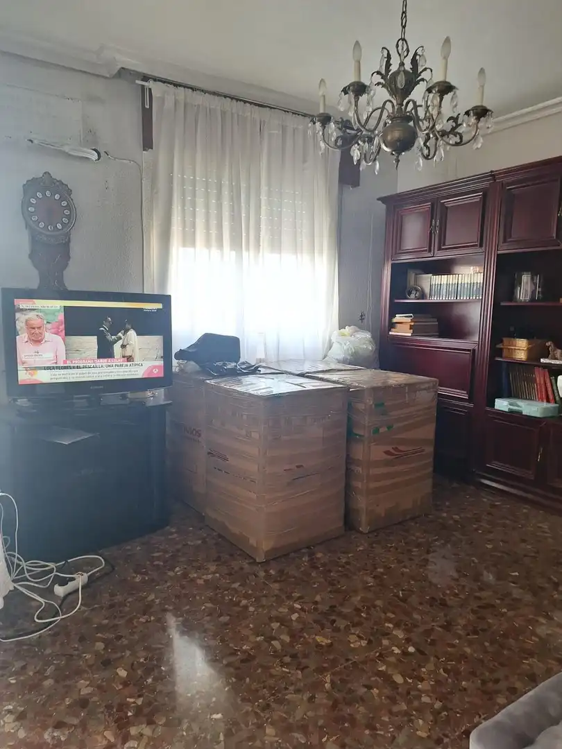 Sala d'estar de Pis de lloguer en Murcia amb Aire condicionat, Moblat i Balcó