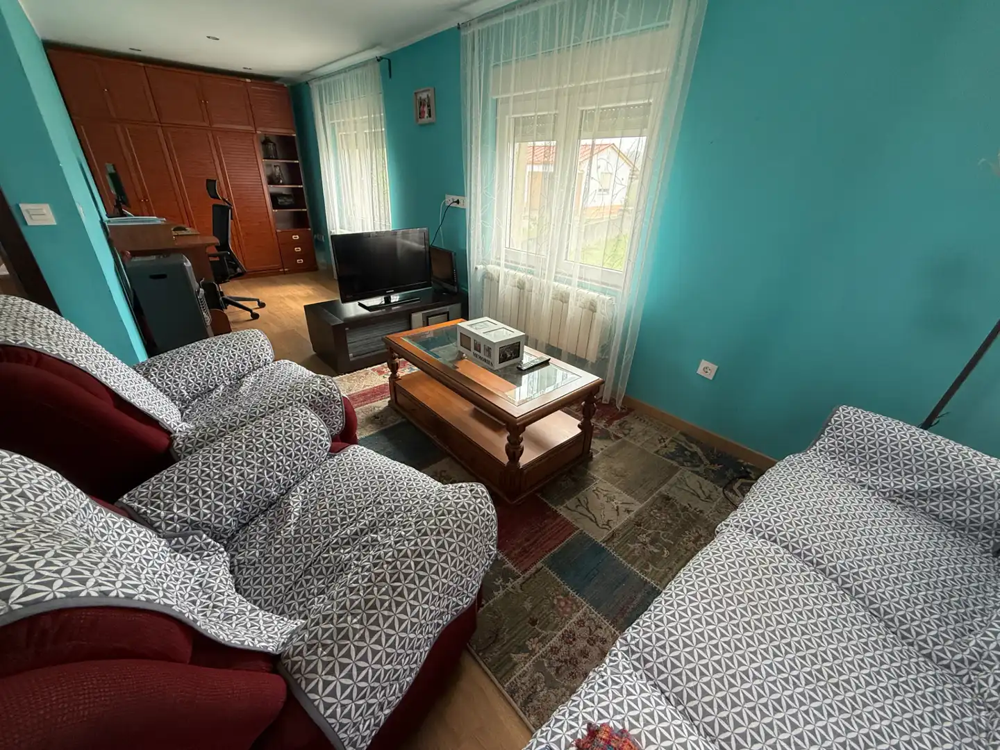 Sala de estar de Casa o chalet en venta en Siero con Calefacción, Jardín privado y Amueblado