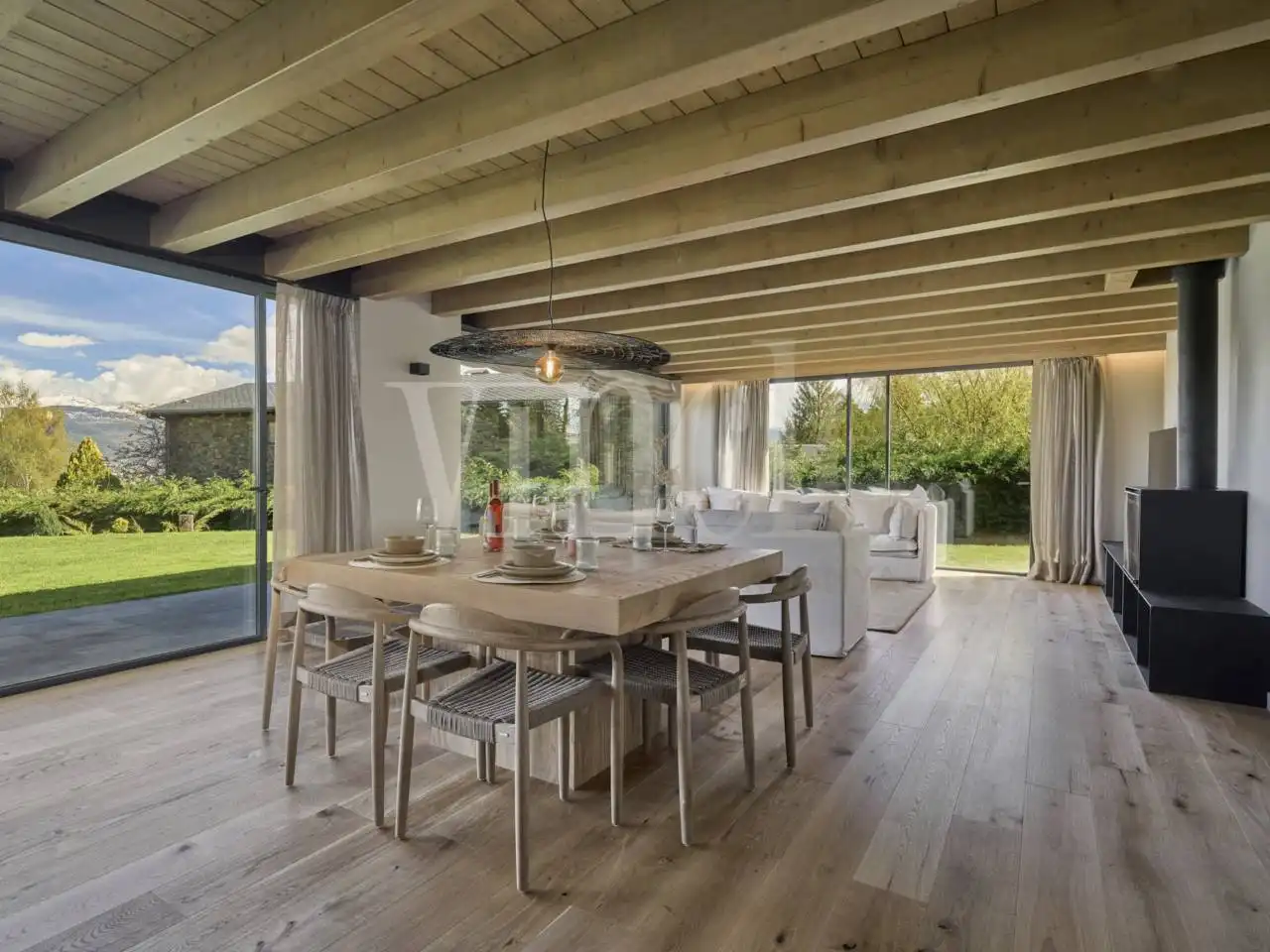 Dining room of Houses for sale in Guils de Cerdanya  with Heating, Private garden and Parquet flooring