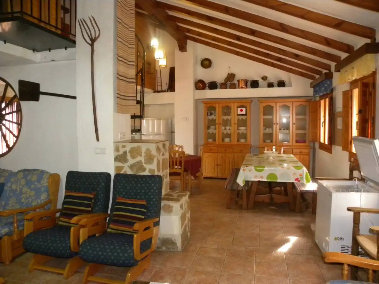 Menjador de Finca rústica en venda en Moratalla amb Aire condicionat, Calefacció i Jardí privat