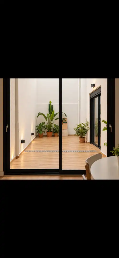 Balcony of Flat for rent in Sabadell  with Air Conditioner and Parquet flooring