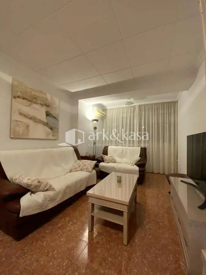 Wohnzimmer von Wohnung zur Miete in Valencia mit Klimaanlage, Abstellraum und Möbliert