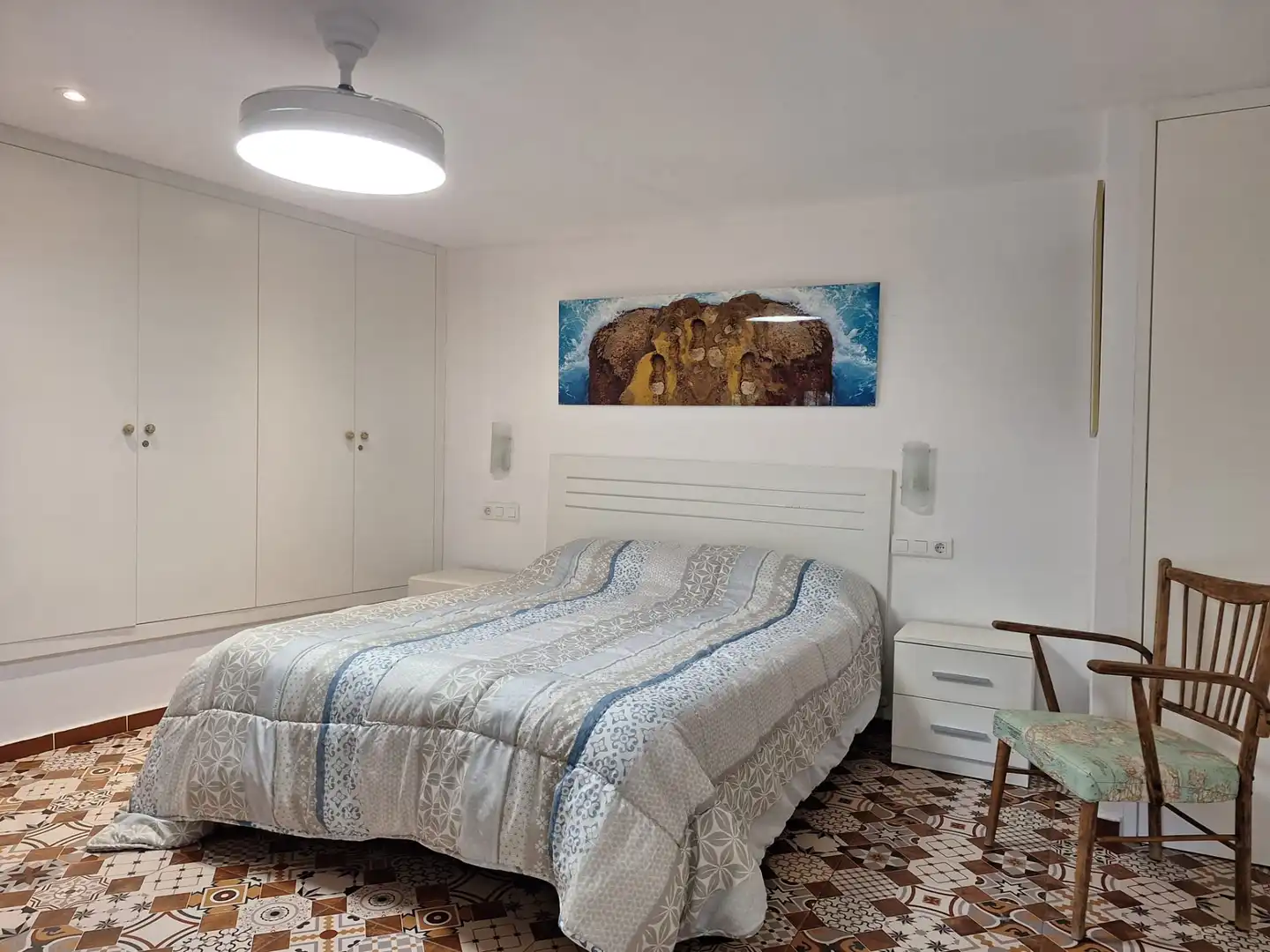 Dormitori de Finca rústica en venda en Alfara de la Baronia amb Aire condicionat, Jardí privat i Moblat