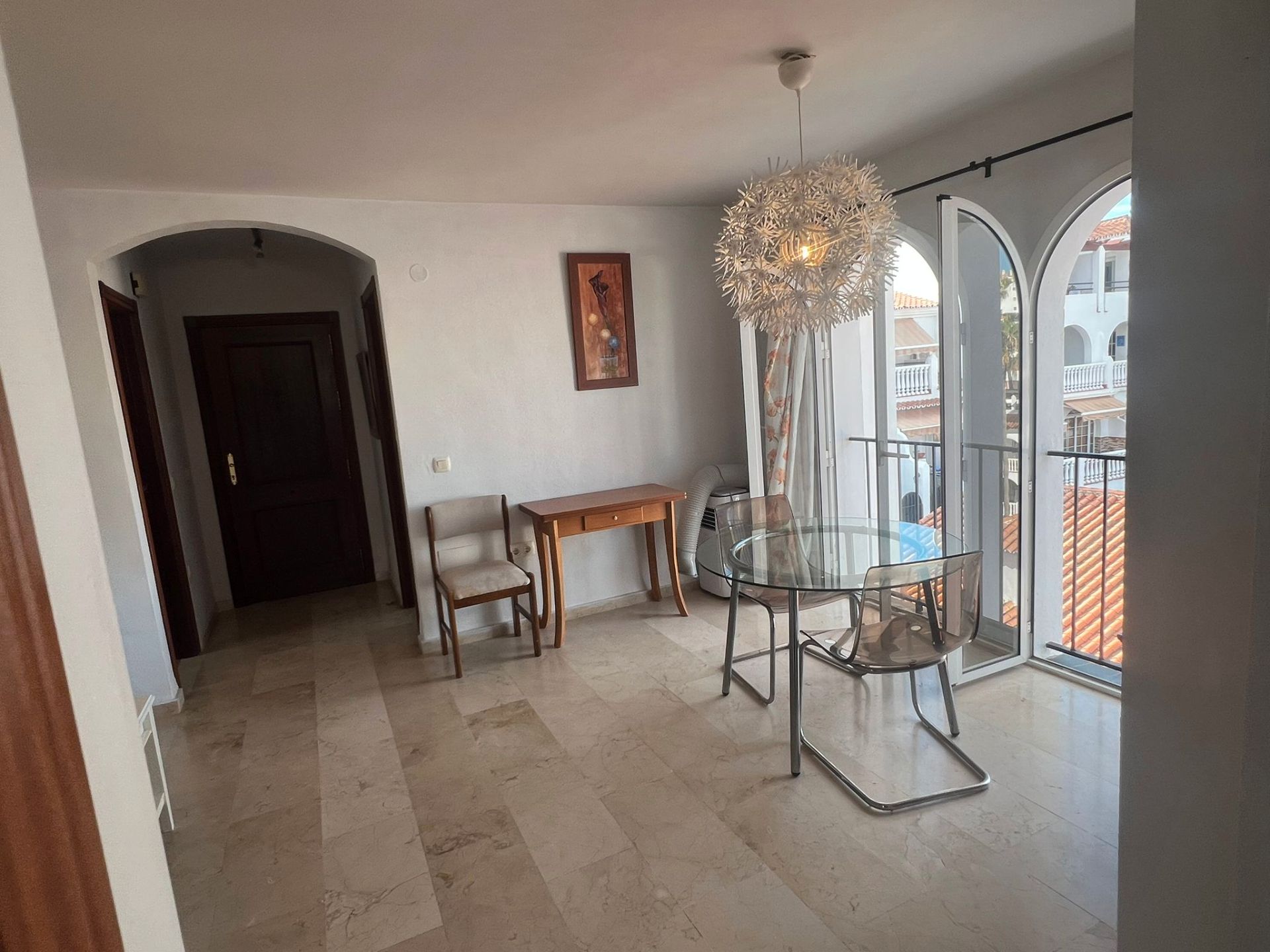 Dining room of Flat to rent in Mijas  with Furnished and Community pool