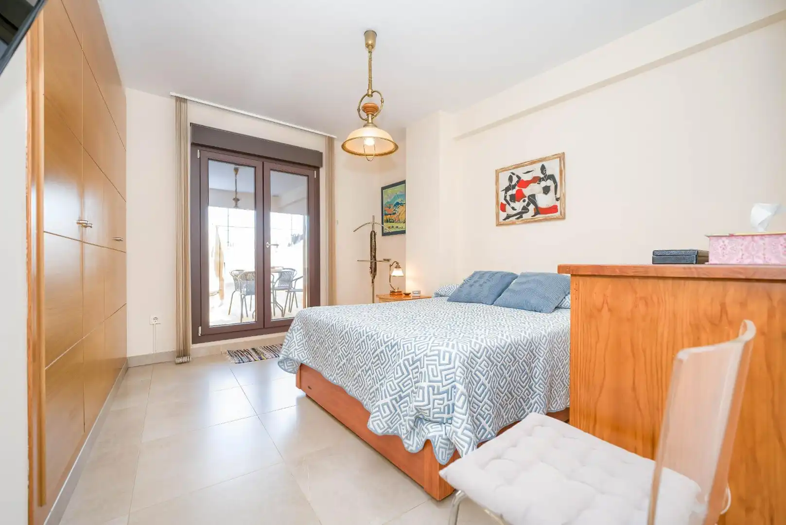 Schlafzimmer von Dachboden zum Verkauf in Sevilla mit Klimaanlage, Heizung und Terrasse