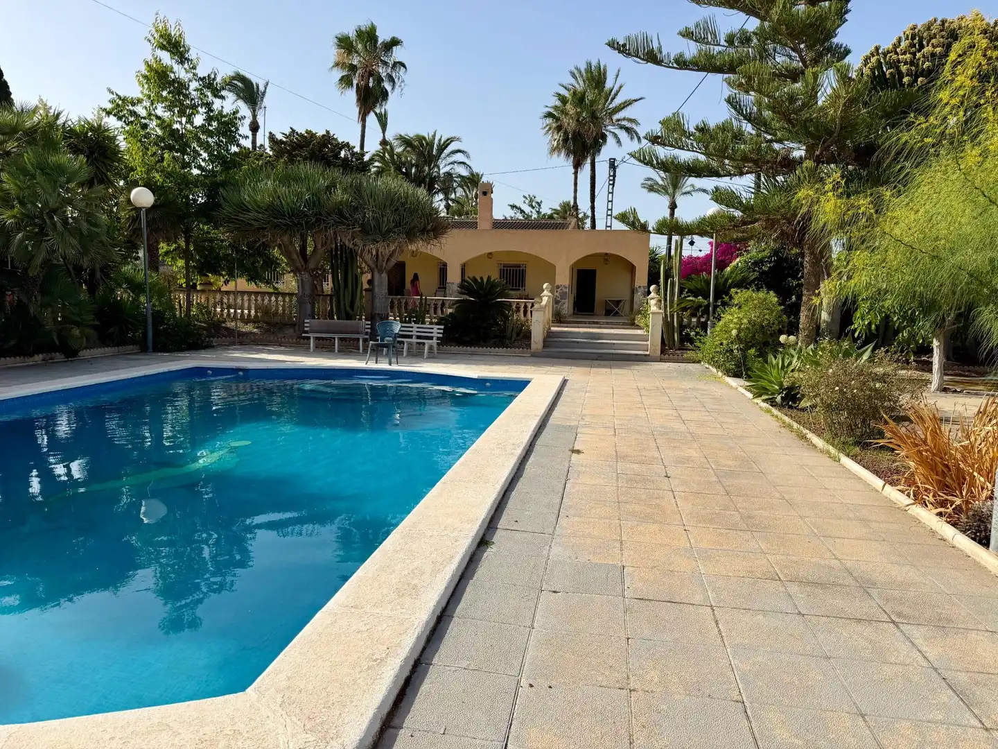 Swimming pool of Houses for rent in Elche / Elx  with Air Conditioner, Heating and Private garden