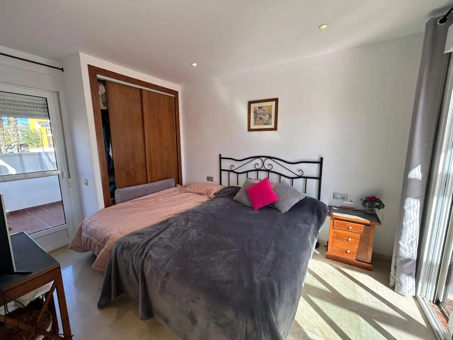 Schlafzimmer von Maisonette zum Verkauf in Vera mit Klimaanlage, Privatgarten und Terrasse