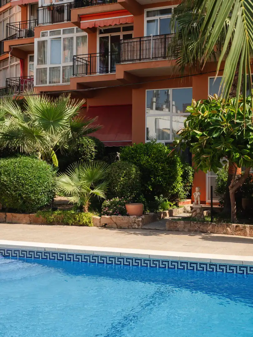 Jardí de Apartament en venda en  Palma de Mallorca amb Aire condicionat, Terrassa i Piscina