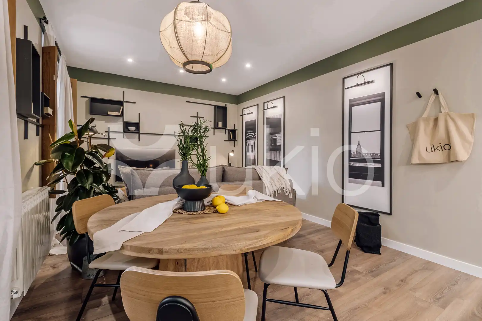 Dining room of Apartments for rent in Madrid  with Air Conditioner, Heating and Furnished
