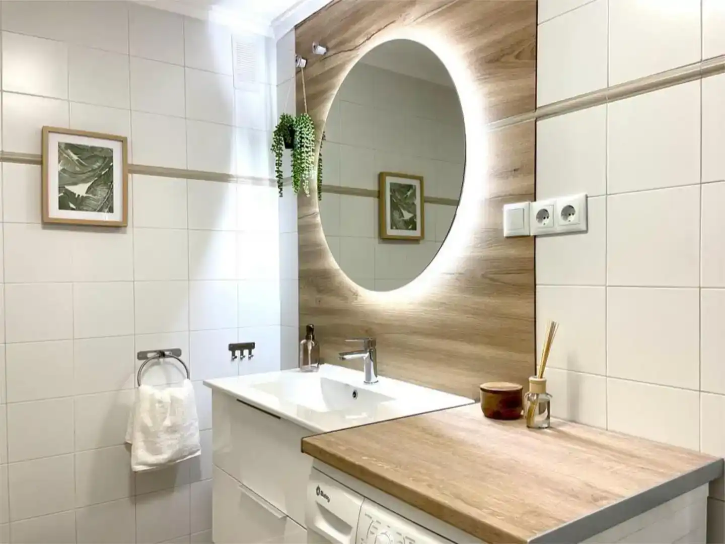 Badezimmer von Wohnungen zur Miete in Torrevieja mit Klimaanlage, Schwimmbad und Balkon