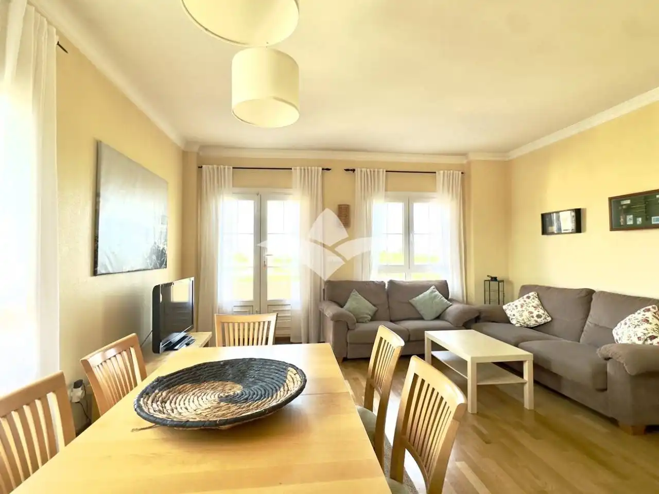 Living room of Attic for sale in Oliva  with Air Conditioner, Parquet flooring and Terrace