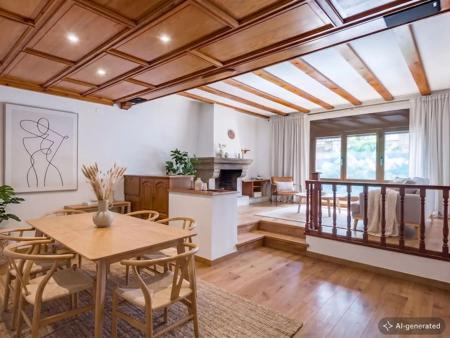 Esszimmer von Haus oder Chalet zum Verkauf in Caldes de Montbui mit Heizung und Parkett