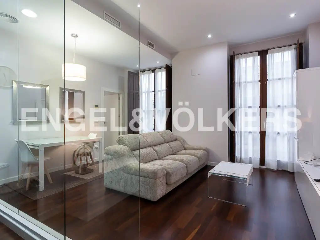 Sala de estar de Piso de alquiler en Valencia con Aire acondicionado, Calefacción y Parquet