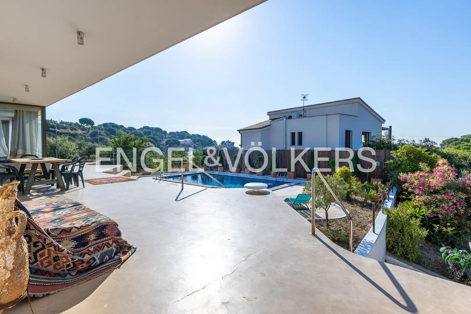 Terrace of Houses for rent in Caldes d'Estrac  with Air Conditioner, Heating and Private garden