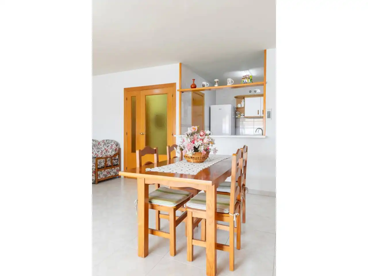 Dining room of Flat for sale in Cambrils  with Air Conditioner, Terrace and Furnished
