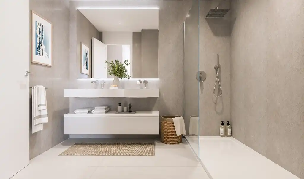 Bathroom of Apartments for sale in Marbella  with Terrace and Community pool