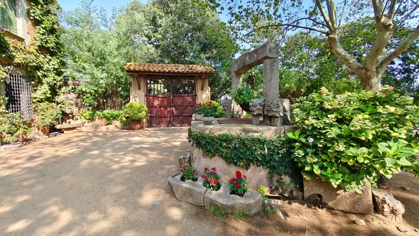 Garten von Country house zur Miete in Llagostera mit Heizung, Privatgarten und Terrasse