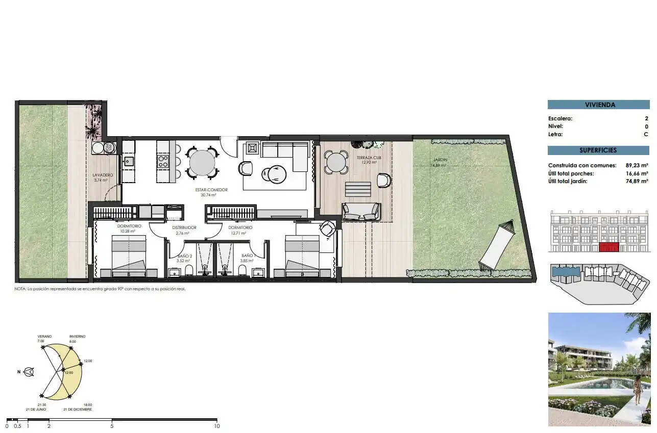 Apartment with terrace for sale in Mar Menor Golf, imagen 22