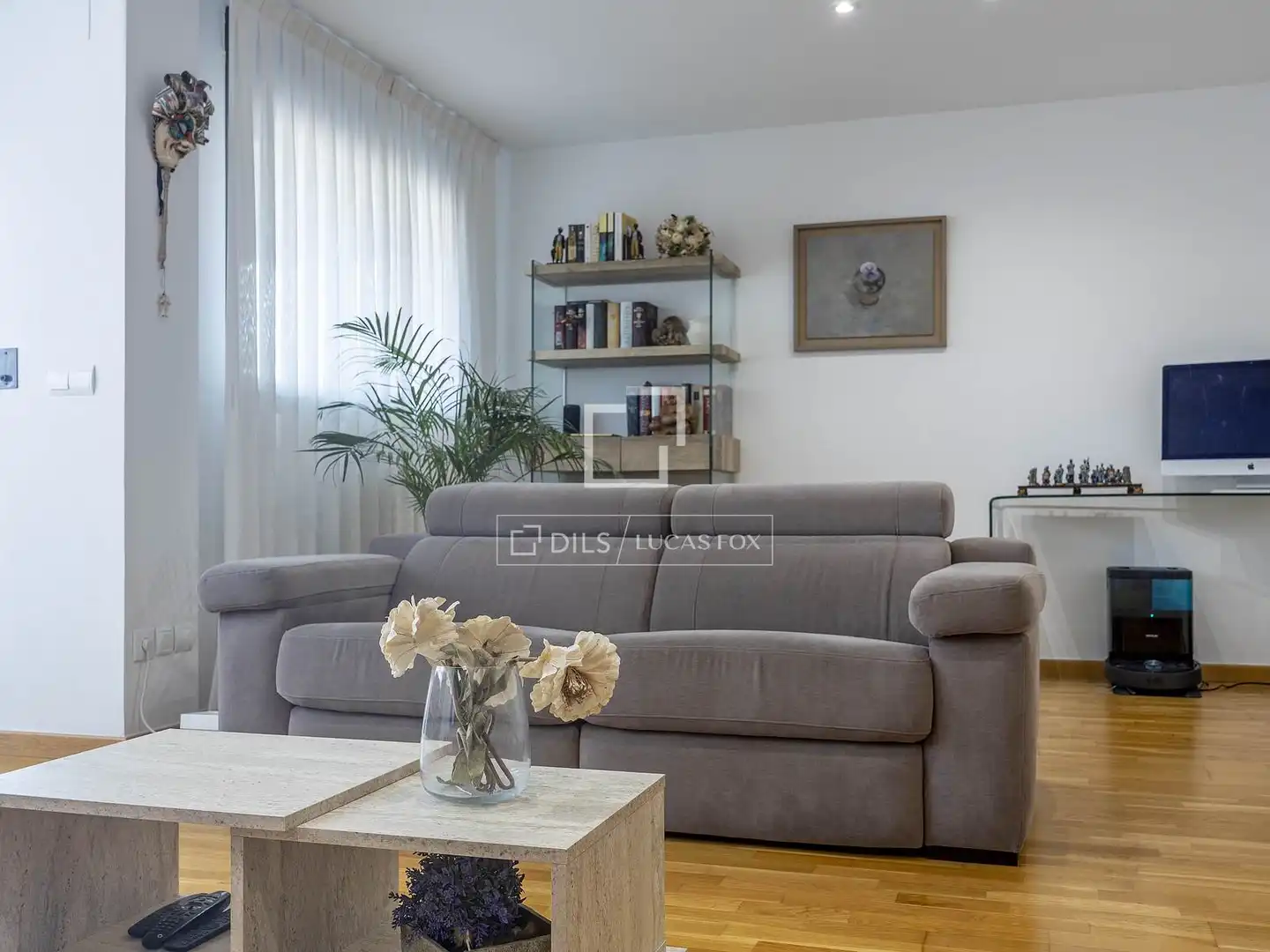 Wohnzimmer von Wohnung zum Verkauf in Valencia mit Klimaanlage, Heizung und Privatgarten