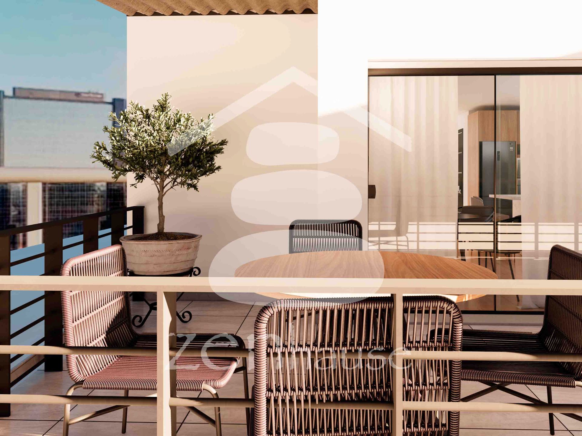 Terraza de Ático en venta en Sanxenxo con Aire acondicionado, Calefacción y Terraza