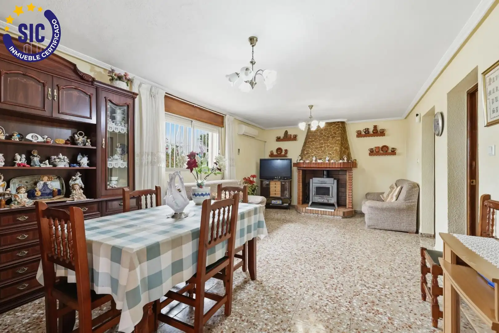 Sala de estar de Casa o chalet en venta en Montroi / Montroy con Jardín privado, Terraza y Piscina
