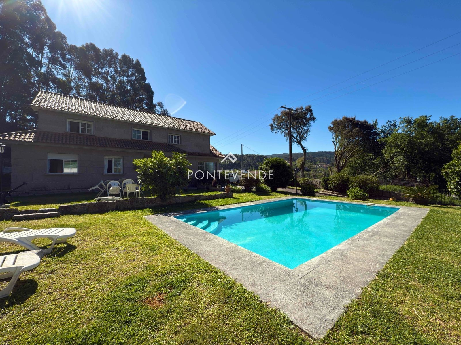 Piscina de Casa o xalet en venda en Meis amb Calefacció, Jardí privat i Terrassa