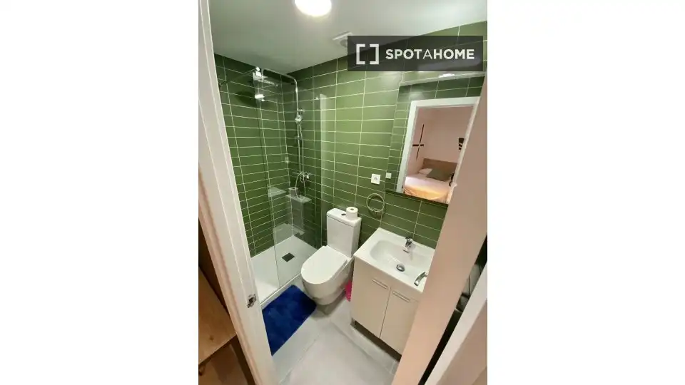 Bathroom of Flat for rent in Madrid  with Air Conditioner, Heating and Furnished