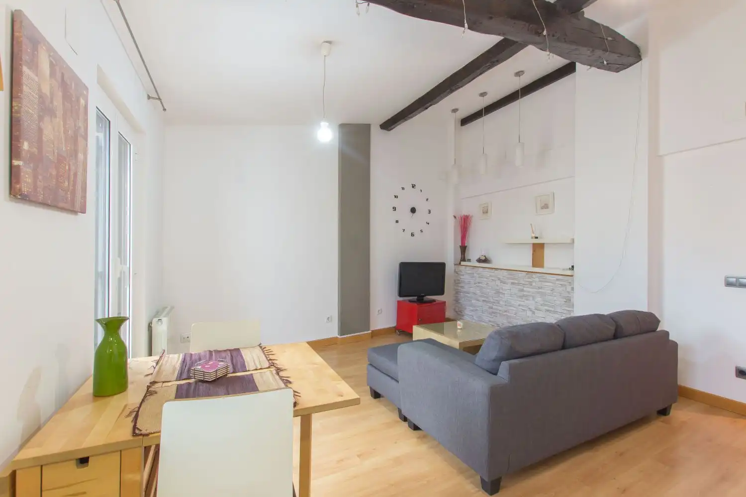 Sala de estar de Piso en venta en  Pamplona / Iruña con Calefacción y Balcón