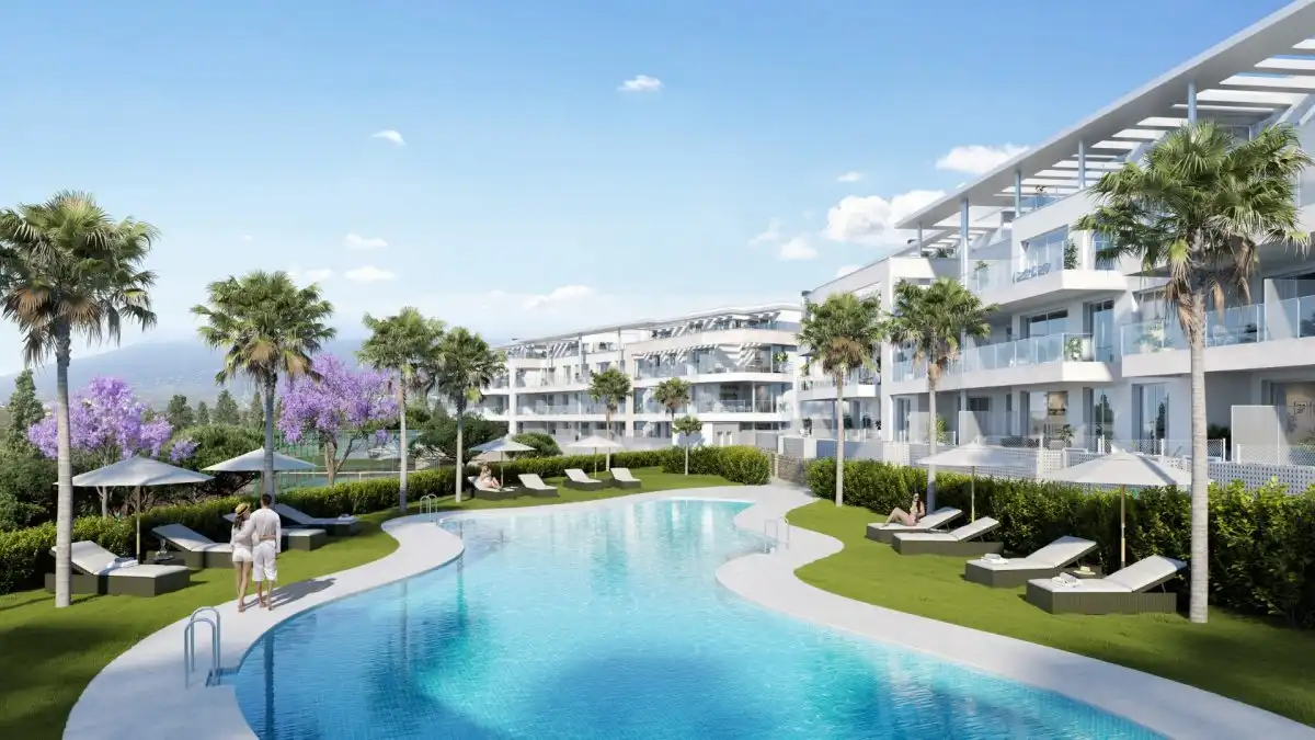 Vista exterior de Ático en venta en Mijas con Aire acondicionado, Calefacción y Jardín privado