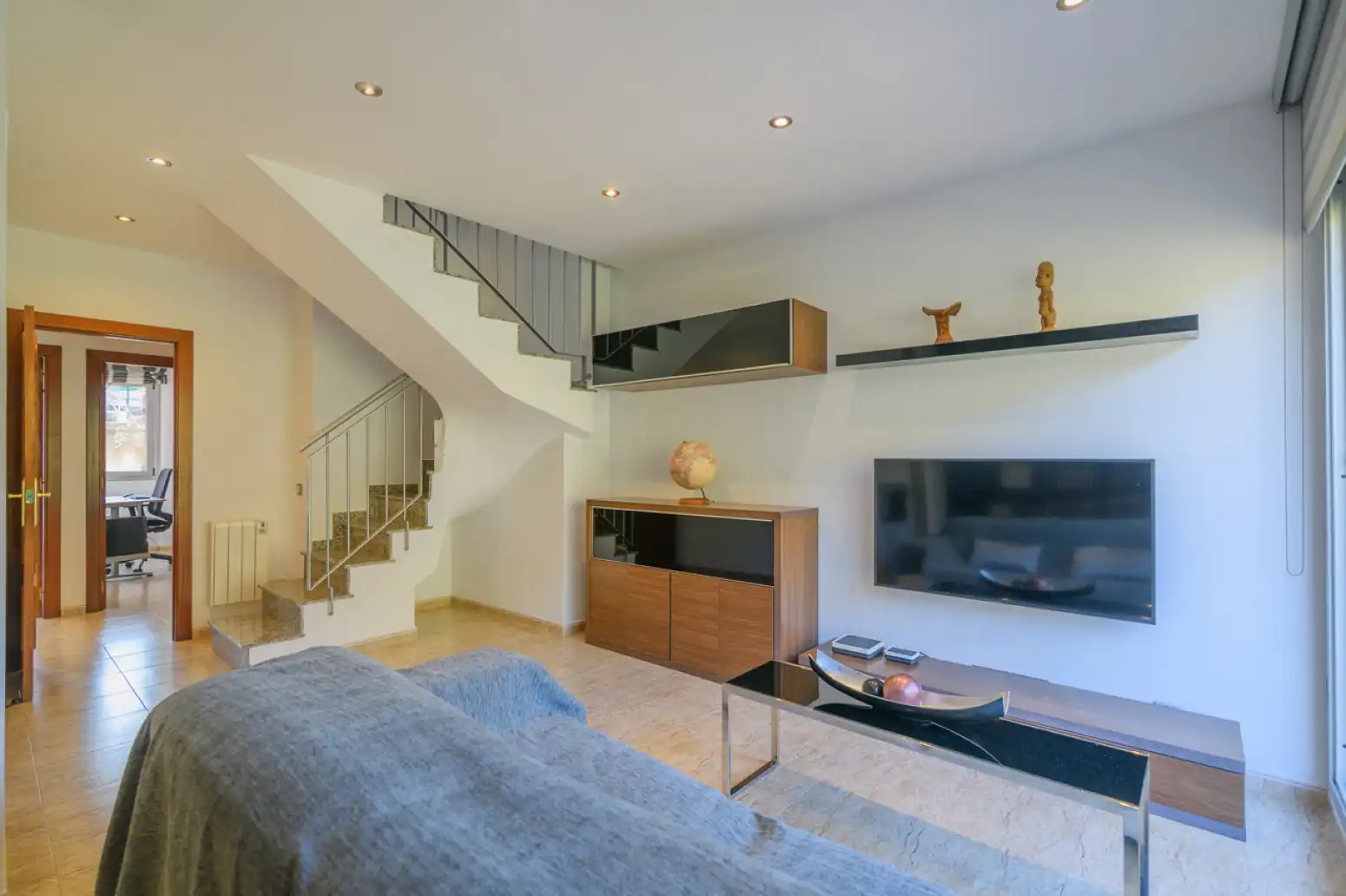 Sala de estar de Piso en venta en Sant Climent de Llobregat con Trastero y Balcón