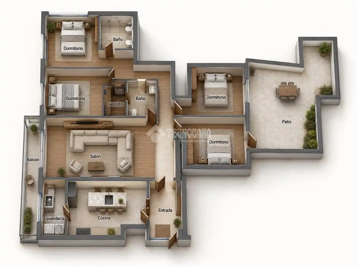 Flat with garden for sale in Noroeste, imagen 48