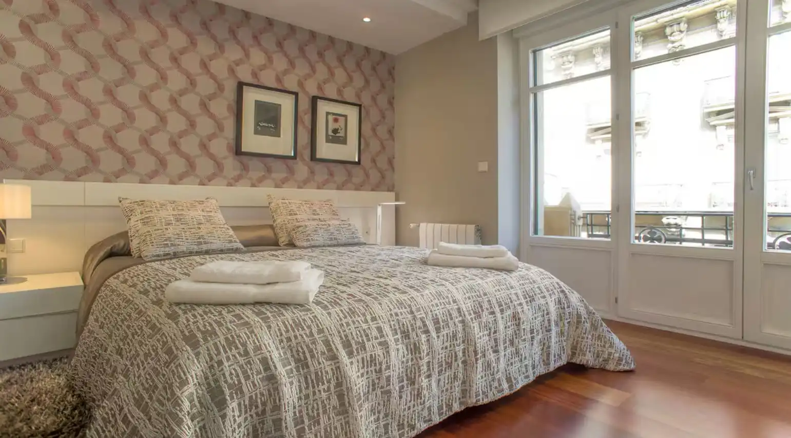 Dormitori de Apartament de lloguer en Donostia - San Sebastián  amb Aire condicionat, Calefacció i Parquet